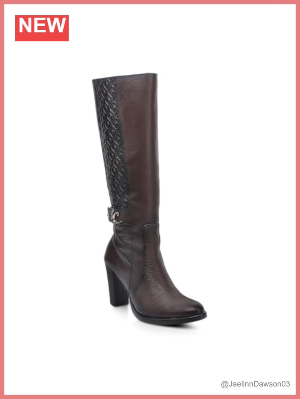 Genuine Deer Leather Knee High Boots - Block Heel, Artisan Made